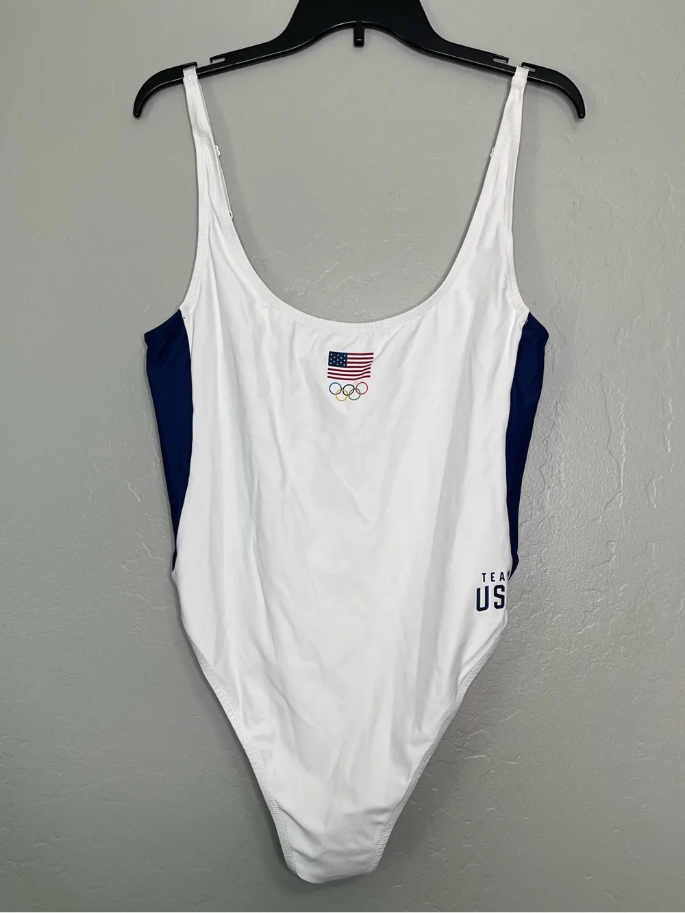 SKIMS Team USA Signature Swim Olympic Scoop Neck One Piece Swimsuit Sz 2X